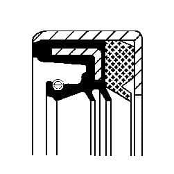 Simering, transmisie automata CORTECO 19036713B