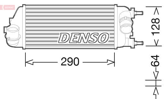 Intercooler, compresor DENSO DIT09115