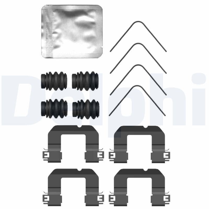 Set accesorii, placute frana DELPHI LX0735