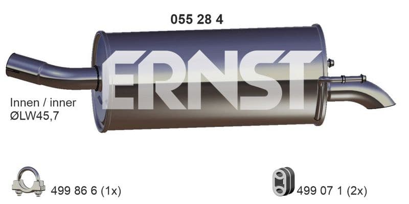 Toba esapament finala ERNST 055284