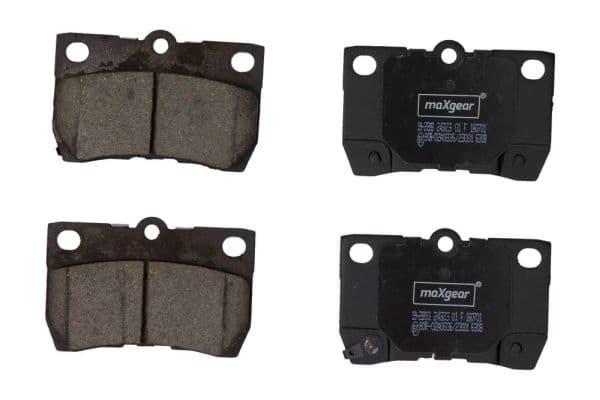set placute frana,frana disc MAXGEAR 19-2893
