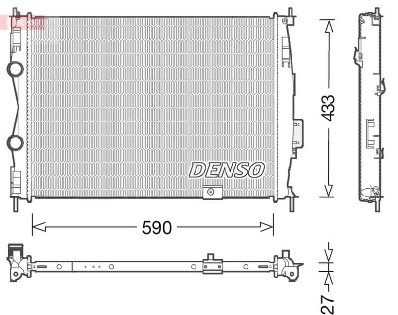 Radiator, racire motor DENSO DRM46051