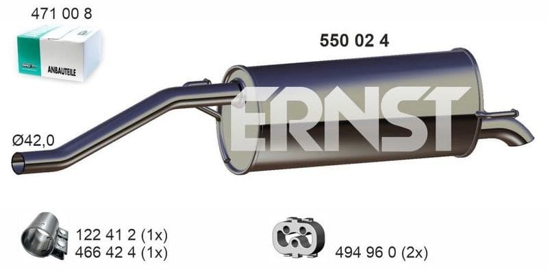 Toba esapament finala ERNST 550024