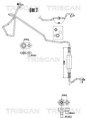 conducta presiune variabila,aer conditionat TRISCAN 9010 16065