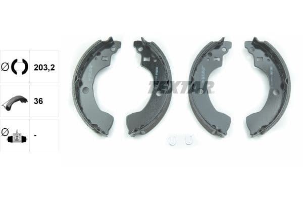 Set saboti frana TEXTAR 91064400