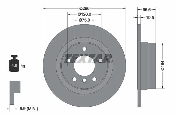 Disc frana TEXTAR PRO 92133103