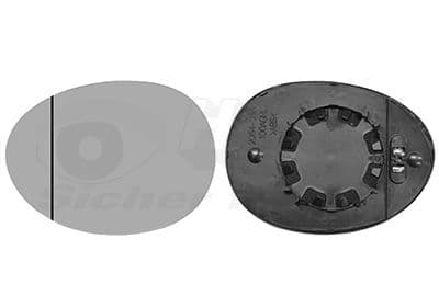 Sticla oglinda, oglinda retrovizoare exterioara VAN WEZEL * HAGUS * 0518837