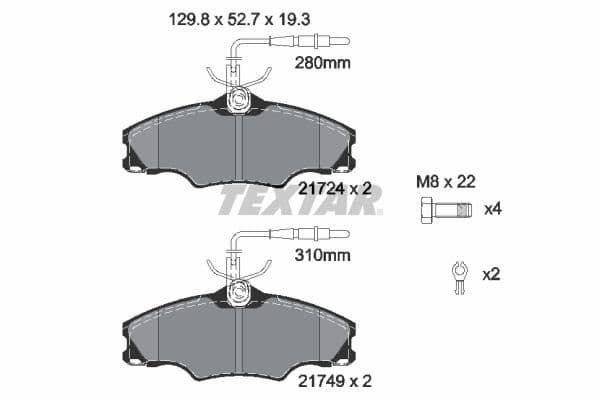 set placute frana,frana disc TEXTAR Q+ 2172402