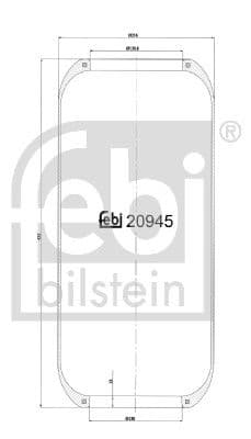 Burduf, suspensie pneumatica FEBI BILSTEIN 20945