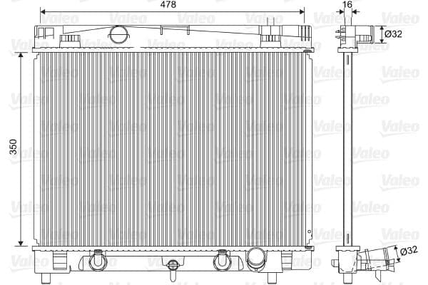 Radiator, racire motor VALEO 701568