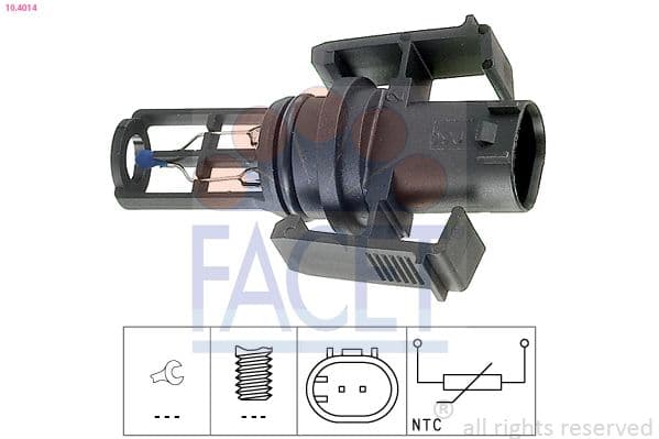 senzor,temperatura aer admisie FACET Made in Italy - OE Equivalent 10.4014