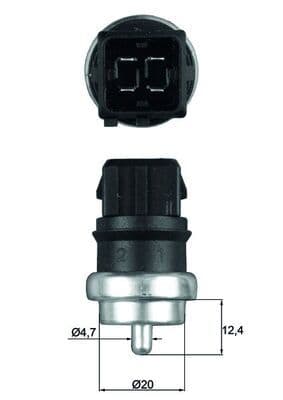 senzor,temperatura lichid de racire MAHLE BEHR TSE 14
