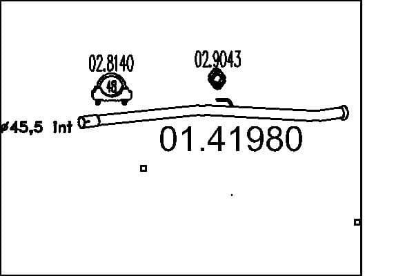 Racord evacuare MTS 01.41980