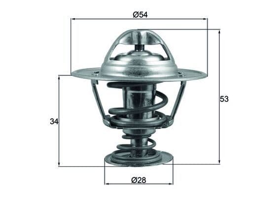 termostat,lichid racire MAHLE BEHR TX 203 88D