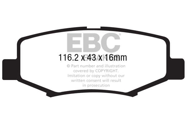 set placute frana,frana disc EBC Brakes DP61799