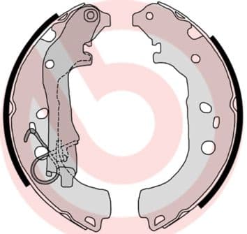 Set saboti frana BREMBO ESSENTIAL LINE S 23 518