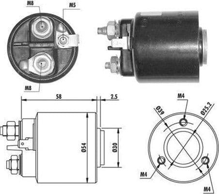 Solenoid, electromotor MAGNETI MARELLI 940113050061