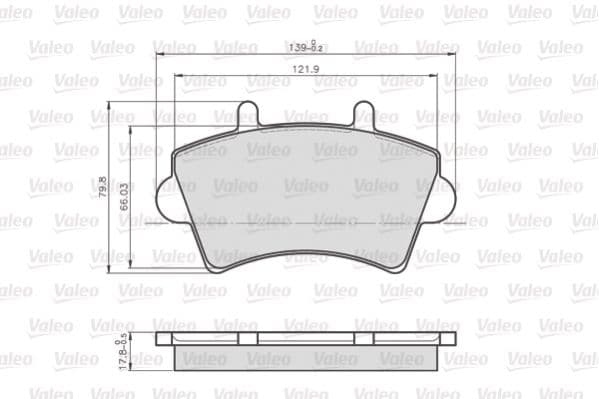 set placute frana,frana disc VALEO OPTIPACK for LCV 872613