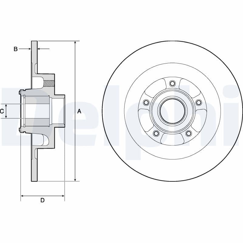 Disc frana DELPHI BG9134RS