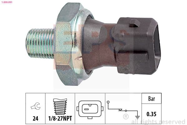 Senzor presiune ulei EPS Made in Italy - OE Equivalent 1.800.091