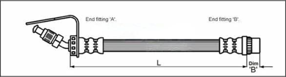 Furtun frana METZGER AUTOTEILE 4114762