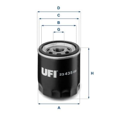 Filtru ulei UFI 23.435.00