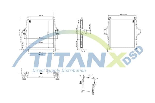 Intercooler, compresor TITANX IX159007