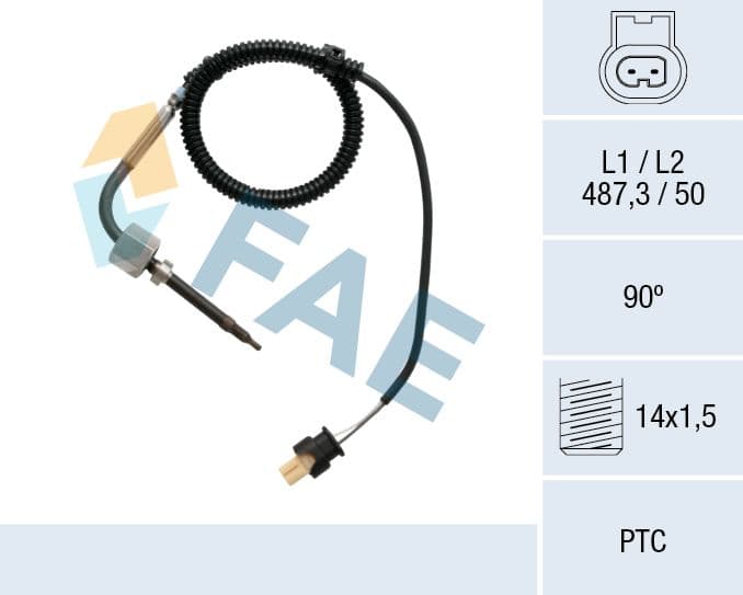 Senzor, temperatura gaze evacuare FAE 68015
