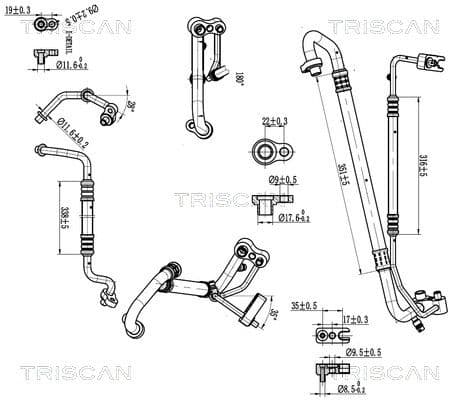 conducta presiune variabila,aer conditionat TRISCAN 9010 24005