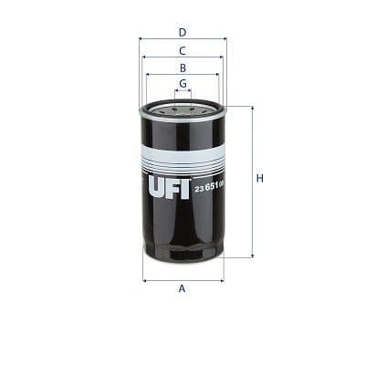 Filtru ulei UFI 23.651.00