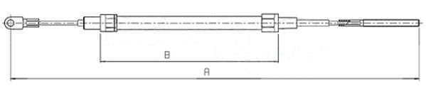 Cablu, frana de parcare METZGER AUTOTEILE 10.4135