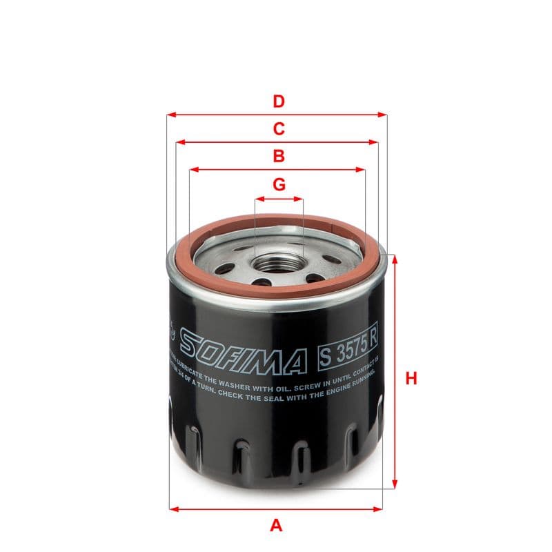 Filtru ulei SOFIMA S 3575 R
