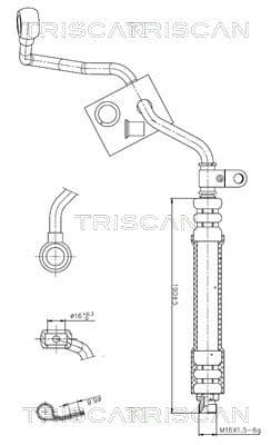 Furtun hidraulic, sistem de directie TRISCAN 8516 29082