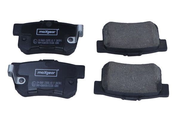 set placute frana,frana disc MAXGEAR 19-3669