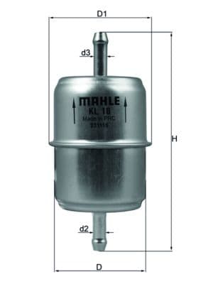 filtru combustibil MAHLE KL 18 OF