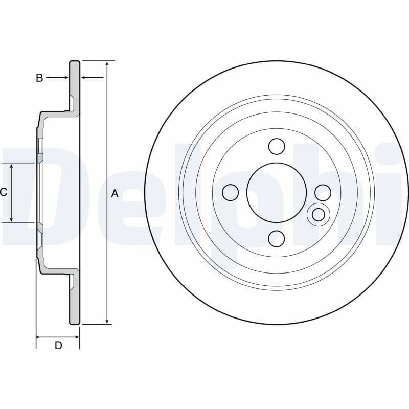 Disc frana DELPHI BG4560C