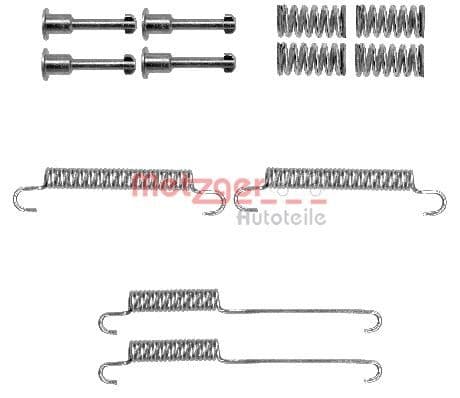 set accesorii, saboti frana parcare METZGER AUTOTEILE 105-0892