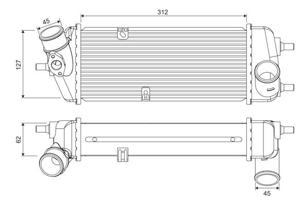 Intercooler, compresor VALEO 818383