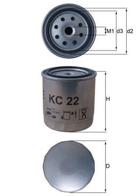 filtru combustibil KNECHT KC 22