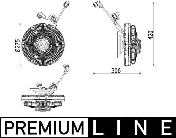 Cupla, ventilator radiator MAHLE BEHR *** PREMIUM LINE *** CFC 259 000P