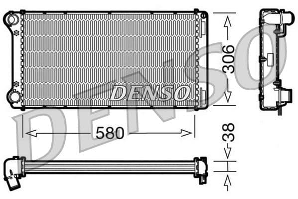 Radiator, racire motor DENSO DRM09098