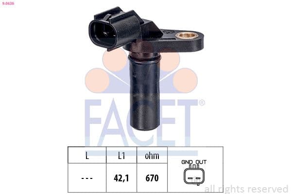 Senzor, turație motor FACET Made in Italy - OE Equivalent 9.0636