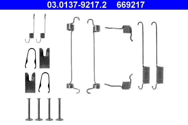 Set accesorii, sabot de frana ATE 03.0137-9217.2