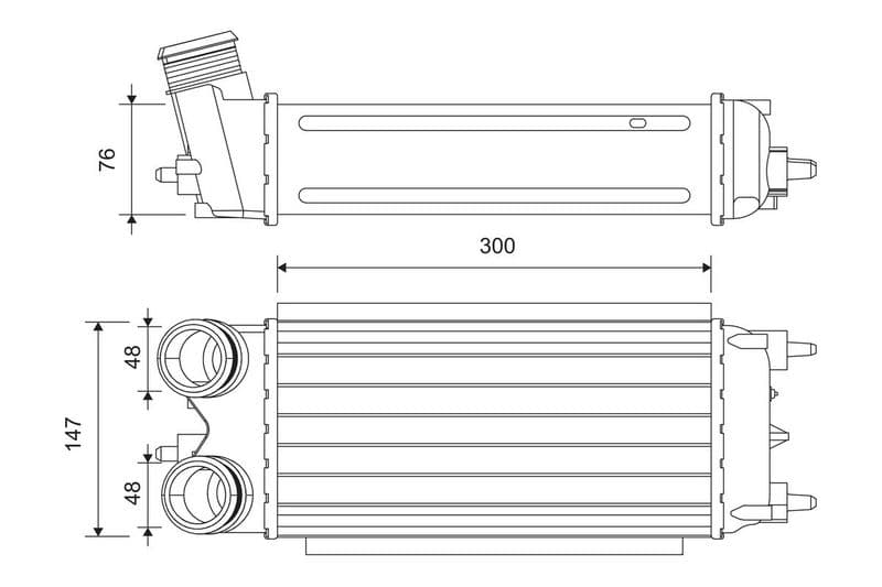 Intercooler, compresor VALEO 818242