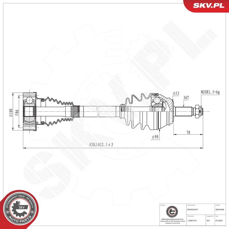 Planetara ESEN SKV 40SKV040