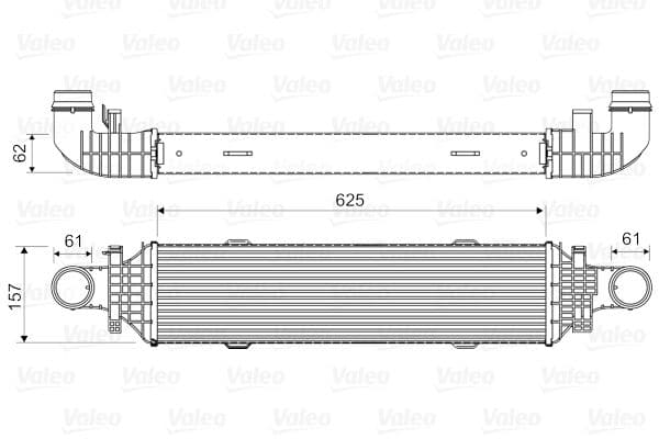 Intercooler, compresor VALEO 818631
