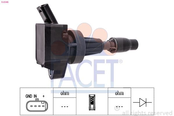 bobina de inductie FACET OE Equivalent 9.6546