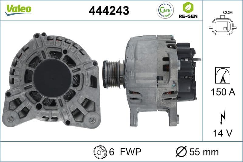 Generator / Alternator VALEO RE-GEN REMANUFACTURED 444243