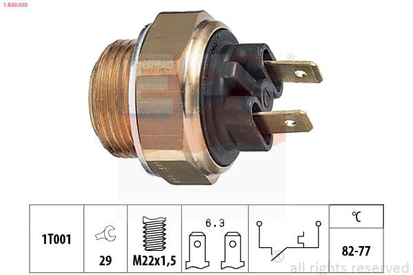 Comutator temperatura, ventilator radiator EPS 1.850.030
