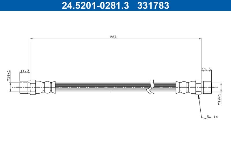 Furtun frana ATE 24.5201-0281.3
